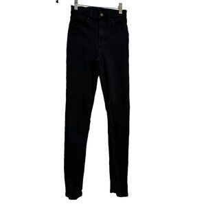 Top Shop Black Jeans Size 24 Skinny Stretchy Pockets NWOT